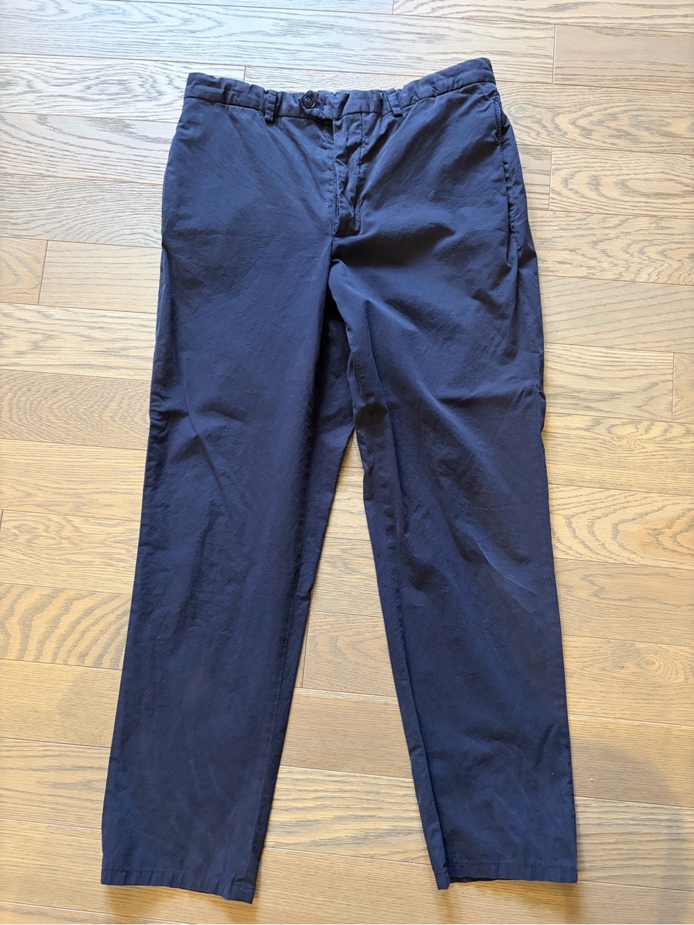 Officine Generale Dark Navy Cotton Chinos